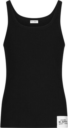 Logo-Patch Cotton Tank Top