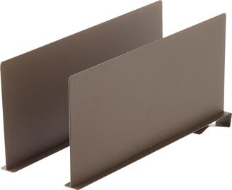 Avera Shelf Divider Dark Brown Pkg/2