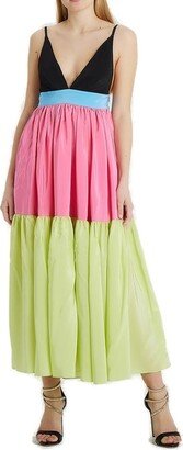 V-Neck Sleeveless Maxi Dress-AC