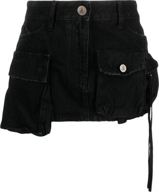 Fay cargo denim miniskirt