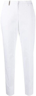 High-Waisted Tapered Trousers-AZ