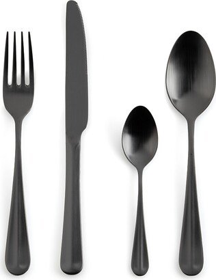 La Redoute Interieurs 16-Piece Materi Matte Stainless Steel Cutlery Set