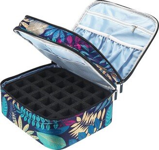 Unique Bargains Nail Storage Bag Gel Polish 30 Bottles Double-layer Organizer Case Multicolor