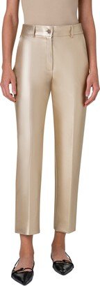 Feryn Metallic Faux Leather Pants