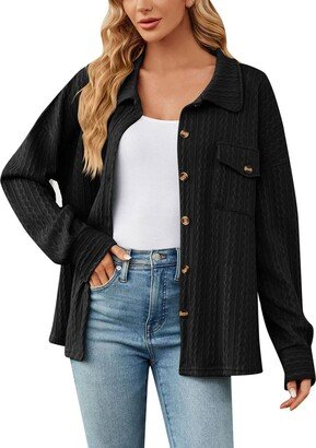 TIEVOSA USA Shirts Women Long Cardigan for Women 4X Peplum Blouses for Women Long Sleeve Womens Blouses and Tops Dressy for Dinner Date y2k Clothing Plus Size 4X