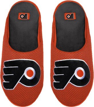 Men's Foco Philadelphia Flyers Big Logo Colorblock Mesh Slippers