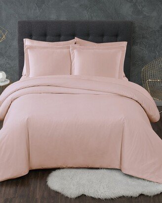 Truly Calm Antimicrobial Blush 3Pc Duvet Set