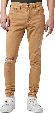 Zack Distressed Skinny Jeans in Stained Rust