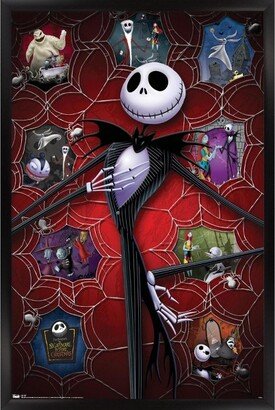 Trends International Disney Tim Burton's The Nightmare Before Christmas - Hot Framed Wall Poster Prints Black Framed Version