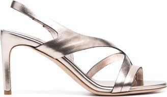 85mm Slingback-Strap Detail Sandals