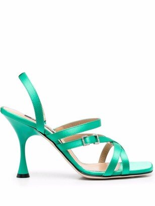 Cross-Strap Slingback Sandals