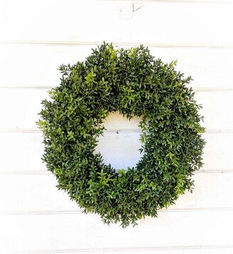 Fall Boxwood Wreath-Wildridge Design-Fall Wreath-New England-Boxwood Wreath-Fall Home Decor-Year Round Wreath-Outdoor Porch