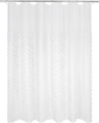 Dotted Chevron Shower Curtain - Allure Home Creations