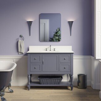 Kitchen Bath Collection KitchenBathCollection Beverly 42 Bathroom Vanity with Quartz Top