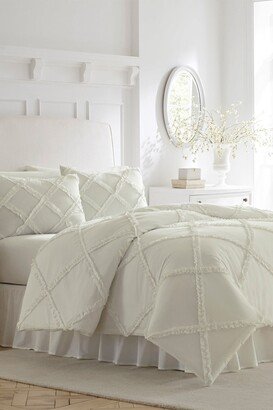 Adelina White King Comforter Set