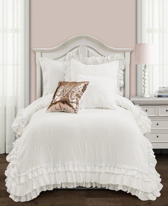 Ella Ruffle Lace 2-Piece Twin Xl Comforter Set