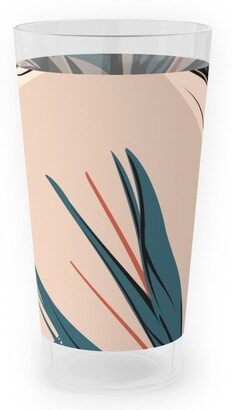 Outdoor Pint Glasses: Bird Of Paradise Outdoor Pint Glass, Pink