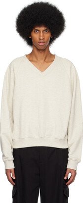 Gray V-Neck Sweater-AK