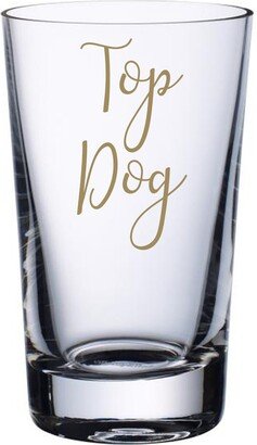 Top Dog - Vinyl Sticker Decal Label For Glasses, Mugs. Work Colleague, Boss, Manager, Gift, Celebrate, Party