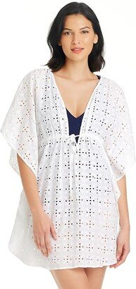 Eyes Wide Open Caftan (White) Women's Clothing