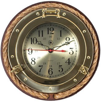 Brass Porthole Quartz Clock