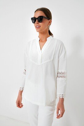 Tnuck Beach Blanc Piper Lace Top