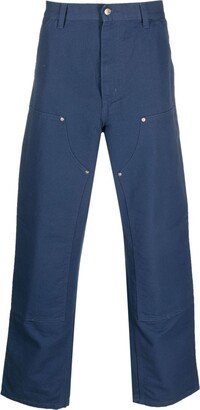 Double Knee panelled straight-leg trousers