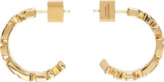 Gold Logo Hoop Earrings