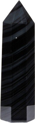 Black Obsidian Stone Tower - Polished Crystal Point Standing Large Decor 32