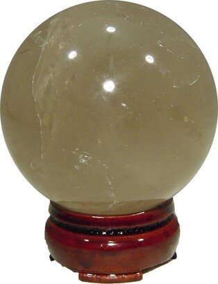 Smokey Quartz 58mm Sphere With Stand Lapidary Healing Orb 4085E