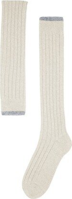 Knitted cashmere socks