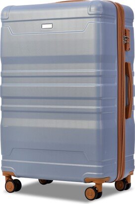 NINEDIN 3 Piece Luggage Sets Expandable Hardshell Hardside Lightweight Durable Suitcase Sets Spinner Wheels Suitcase, Blue
