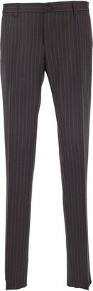 Pinstripe Straight Pants