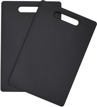 Farmlyn Creek 2 Pack Black Plastic Cutting Boards for Food Prep & Kitchen Accessories, 7.75 x 11.6 in