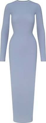 Fits Everybody Crew Neck Long Sleeve Dress | Slate