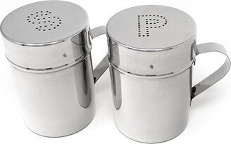 Stainless Steel Salt and Pepper Shaker Set with Covers