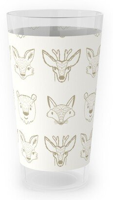 Outdoor Pint Glasses: Forest Friends - Neutral Outdoor Pint Glass, Beige