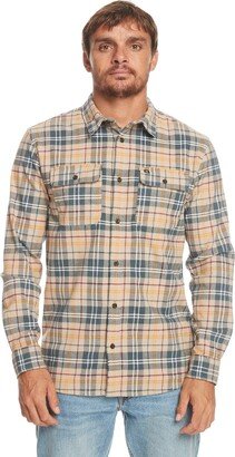 Men's Button Up Woven Top-AE