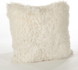 Saro Lifestyle Juneau Classic Faux Fur Throw Pillow, 18