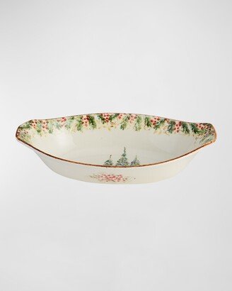 Natale Oval Serving Bowl