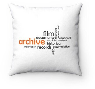 Word Cloud Archive Pillow - Throw Custom Cover Gift Idea Room Decor