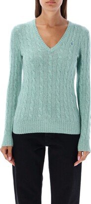 Kimberly V-neck Cable Knit Sweater