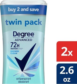 Advanced Montionsense Shower Clean 72-Hour Antiperspirant & Deodorant - 2.6oz/2pk