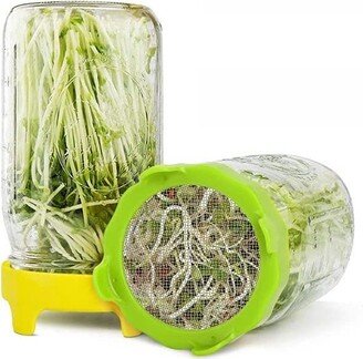 Sprout Lids - Germination Jars Mason Jar Plants Grow Your Own Bean Sprouts