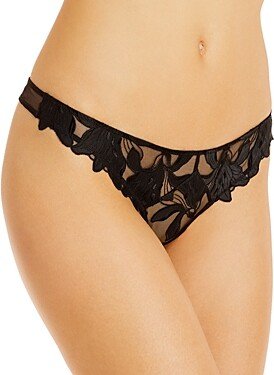 Lily Embroidered Hipster Thong