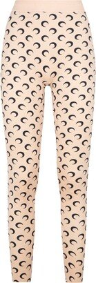 All-Over Crescent Print Leggings