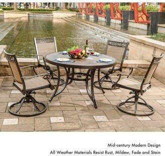 Aluminum 5 Piece Outdoor Dining Set