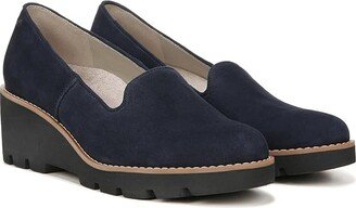 Willa Wedge (Navy Suede) Women's Shoes