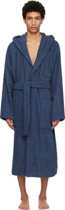 Navy Hooded Bathrobe