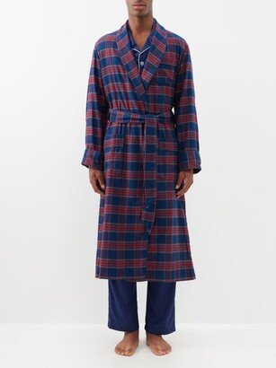 Kelburn Checked Cotton Belted Robe